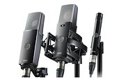 AKG C-Series C104 C114 C151 studio music content creator streamer podcast capacitor condenser microphones