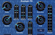 MIDI Designer Pro configured for Kontakt effects control.
