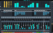 Steinberg Cubase Pro 9.5 mixer.