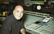 Tom Lord Alge at his SSL mixing console.
