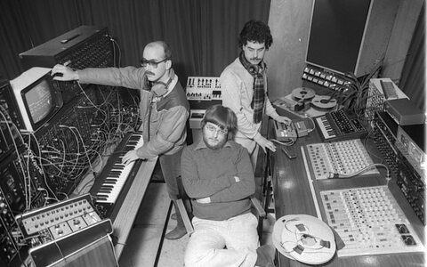 L-R: Fred Gardner, Adrian Wagner and Jeff Boult in Adrian's studio.