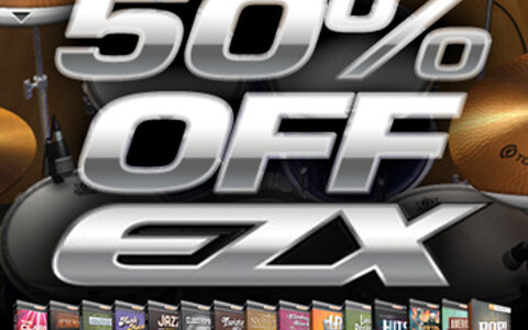 50% off Toontrack EZX packs 50% off Toontrack EZX packs