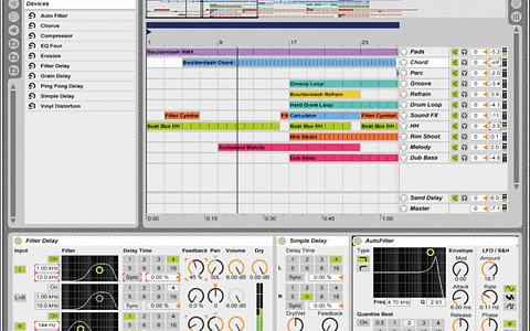 Ableton Live v1.03 main screen.