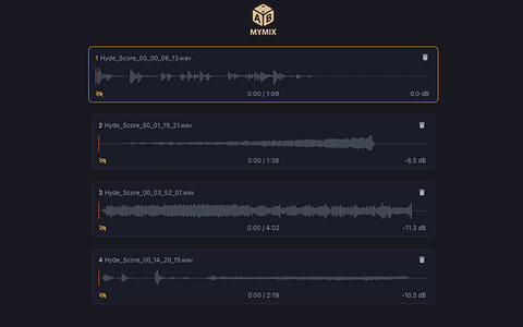 ABmyMix online audio music mix version A/B comparison tool