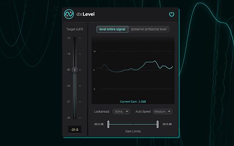Accentize dxLevel dialogue loudness levelling plug-in