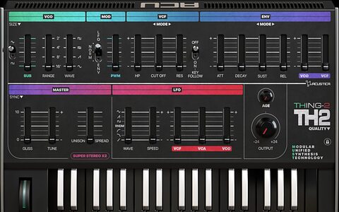 Acustica Thing TH2 vintage Roland Jupiter-8 software synthesizer emulation free download