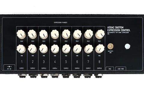 ADDAC System Expression Control physical knobs dials via pedal