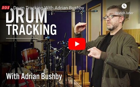 Adrian Bushby Drum Tracking video image.
