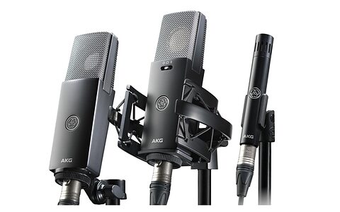 AKG C-Series C104 C114 C151 studio music content creator streamer podcast capacitor condenser microphones