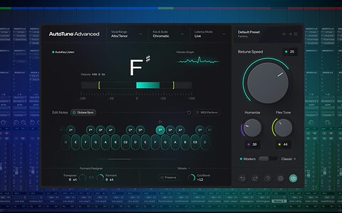 Antares AutoTune Advanced pitch-correction plug-in