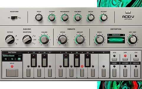 Arturia Acid V Roland TB-303 bass synth plug-in emulation