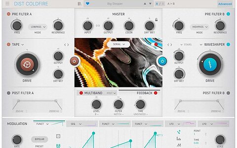 Arturia Dist COLDFIRE dual modulated distortion plug-in