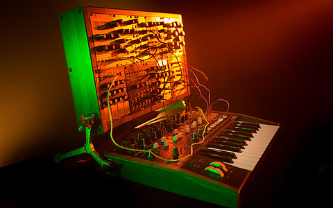 Arturia RackBrute 6U pictured with MiniBrute 2