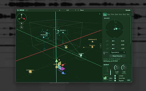Audiocube Space 3D panning spatial 3D audio plug-in
