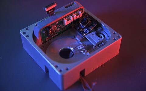 Blue Marble Synthesizer zero-gravity musical instrument space rocket launch