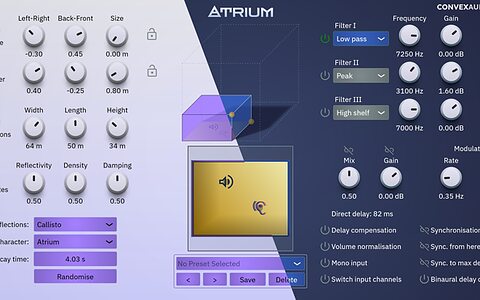 Convex Audio Atrium reverb plug-in update