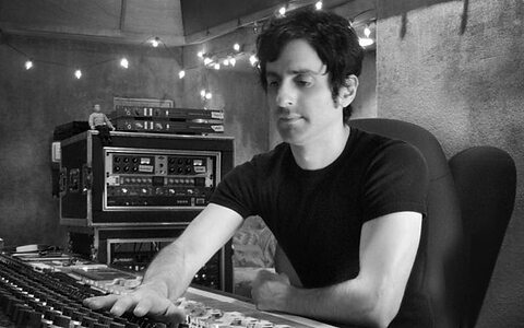 Producer Steve Evetts behind the desk Producer Steve Evetts behind the desk