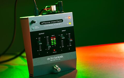 Electro Harmonix Effects Interface use guitar pedals as plug-in interface