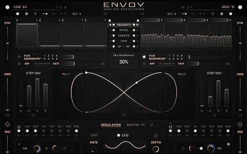 Emergence Audio Envoy analogue synth percussion virtual instrument sample library