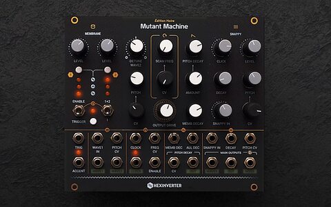 Erica Synths Hexinverter Mutant Machine Eurorack kick snare TR-909 drum module