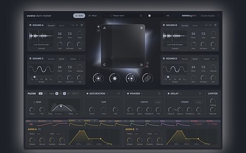 Excite Audio Dark Matter electronic music drum and bass sample-based software synth