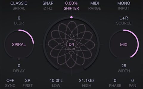FAC Gravity pitch-shifting modulation AUv3 plug-in iPad iPhone macOS Apple Vision Pro