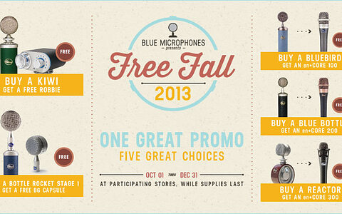 Blue Microphones 'Free Fall 2013' promotion