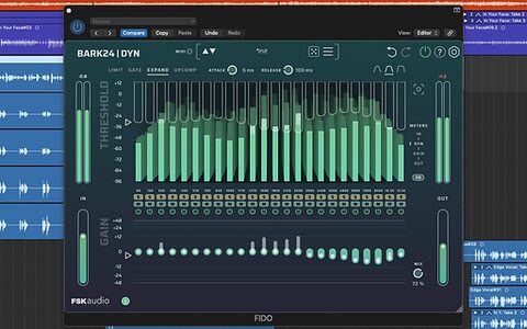 FSK Audio Bark24 Dyn Bark Scale dynamics processor EQ compressor gate expander plug-in