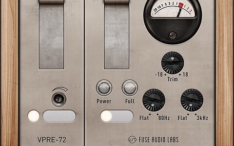 Fuse Audio Labs VPRE-72 vintage Telefunken V72 tube valve preamp plug-in emulation