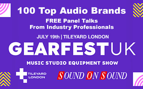 GearFest UK 2025 pro audio music recording trade show Tileyard London