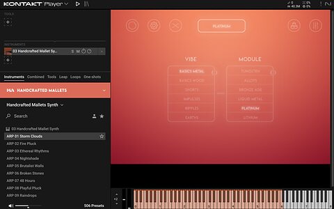 Handcrafted Audio Handcrafted Mallets virtual instrument sample library