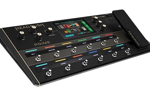 HeadRush Firmware guitar amp effects modelling hardware built-in Drum Machine backing Tidal streaming