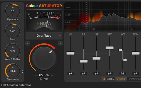 HOFA Colour Saturator analogue emulation plug-in
