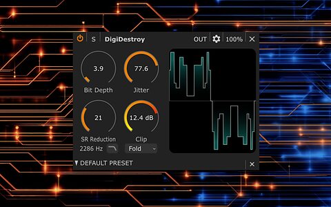 HOFA SYSTEM DigiDestroy modular plug-in platform bit-crusher jitter clipper