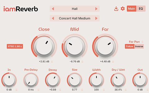 iamReverb convolution reverb plug-in impulse response update