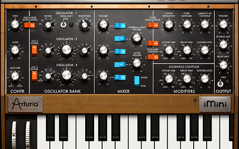 Arturia iMini MiniMoog iPad app Arturia iMini MiniMoog iPad app