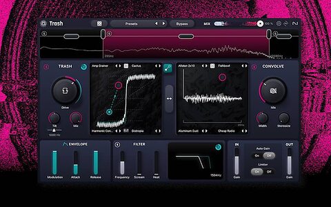 iZotope Trash distortion saturation impulse response filter effect plug-in
