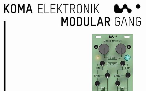 Koma Elektronik Modular Gang limited edition Dual Discreet VCA Eurorack modular synthesizer module