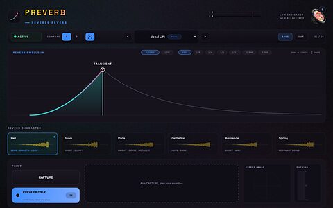 Low End Candy Preverb reverse reverb riser lead-in transition effects plug-in