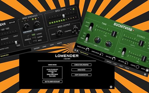 reFuse Software Bucketverb Lowender subharmonic synthesizer reverb plug-ins