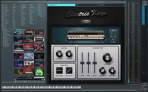 MeldaProduction Electric Keys Tines Rhodes piano MK I II V virtual instrument plug-in sample library