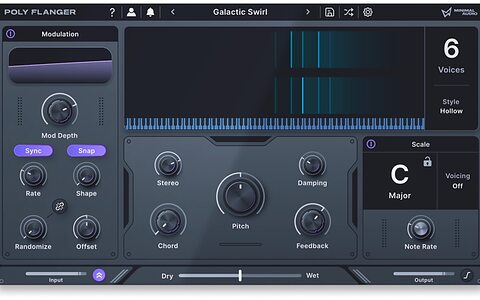 Minimal Audio Poly Flanger rhythmic tempo key locked modulation effects