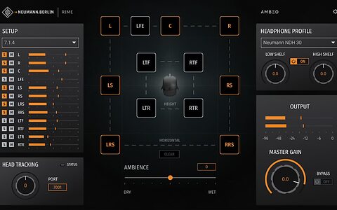 Neumann RIME 1.5 virtual surround immersive audio room headphone monitoring software