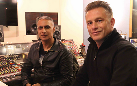Composer Nitin Sawhney and conservationist Chris Packham Composer Nitin Sawhney and conservationist Chris Packham