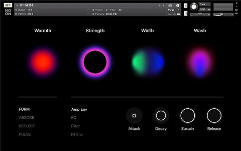 Noon Instruments Toska atmospheric soundscape textures virtual instrument analogue synth strings woodwind brass voice sample library