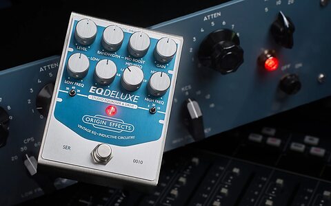 Origin Effects EQDeluxe Pultec EQP-1A guitar bass EQ effects pedal