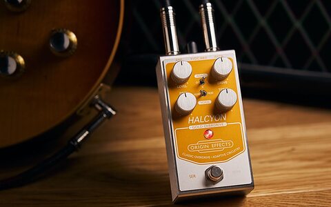 Origin Effects Halcyon Green Overdrive Klon Centaur style effects pedal