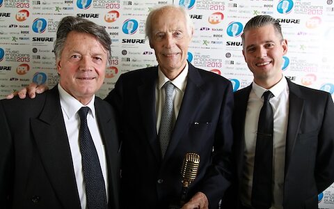 L-R Fran Nervkla (PPL), Sir George Martin CBE, Paul Epworth L-R Fran Nervkla (PPL), Sir George Martin CBE, Paul Epworth