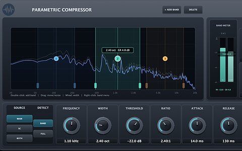 Parish Audio Parametric Compressor multiband dynamics plug-in