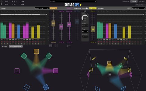Penteo Pro+ Version 8 surround immersive upmixing downmixing plug-in